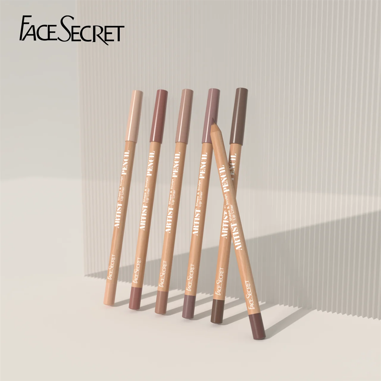 Face Secret Artist Shape Sculpt Lip Liner Pencil Set, Weightless