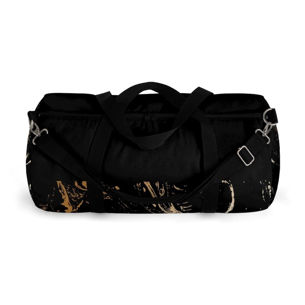 Duffel Bag - Carry on Luggage - Black and Gold