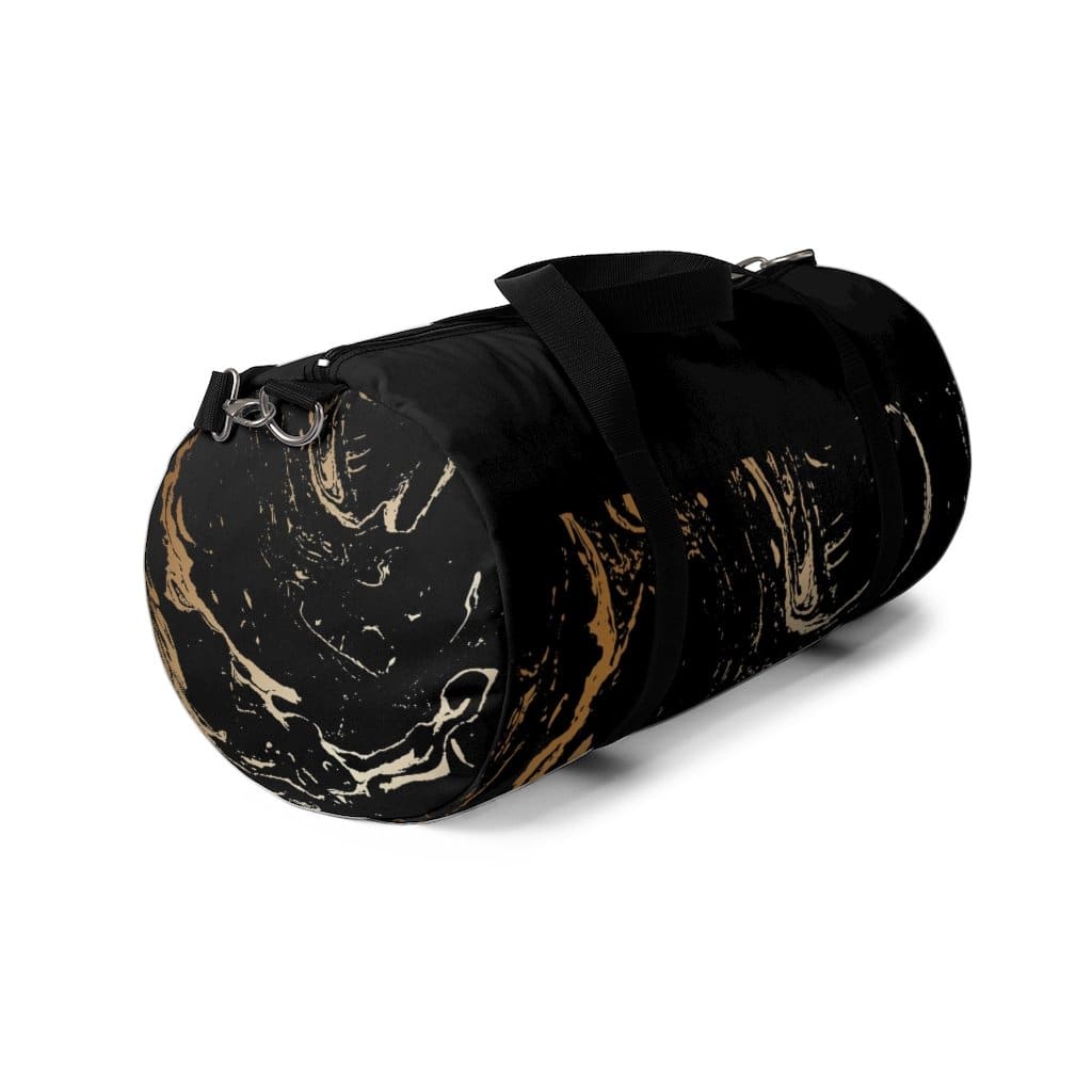 Duffel Bag - Carry on Luggage - Black and Gold