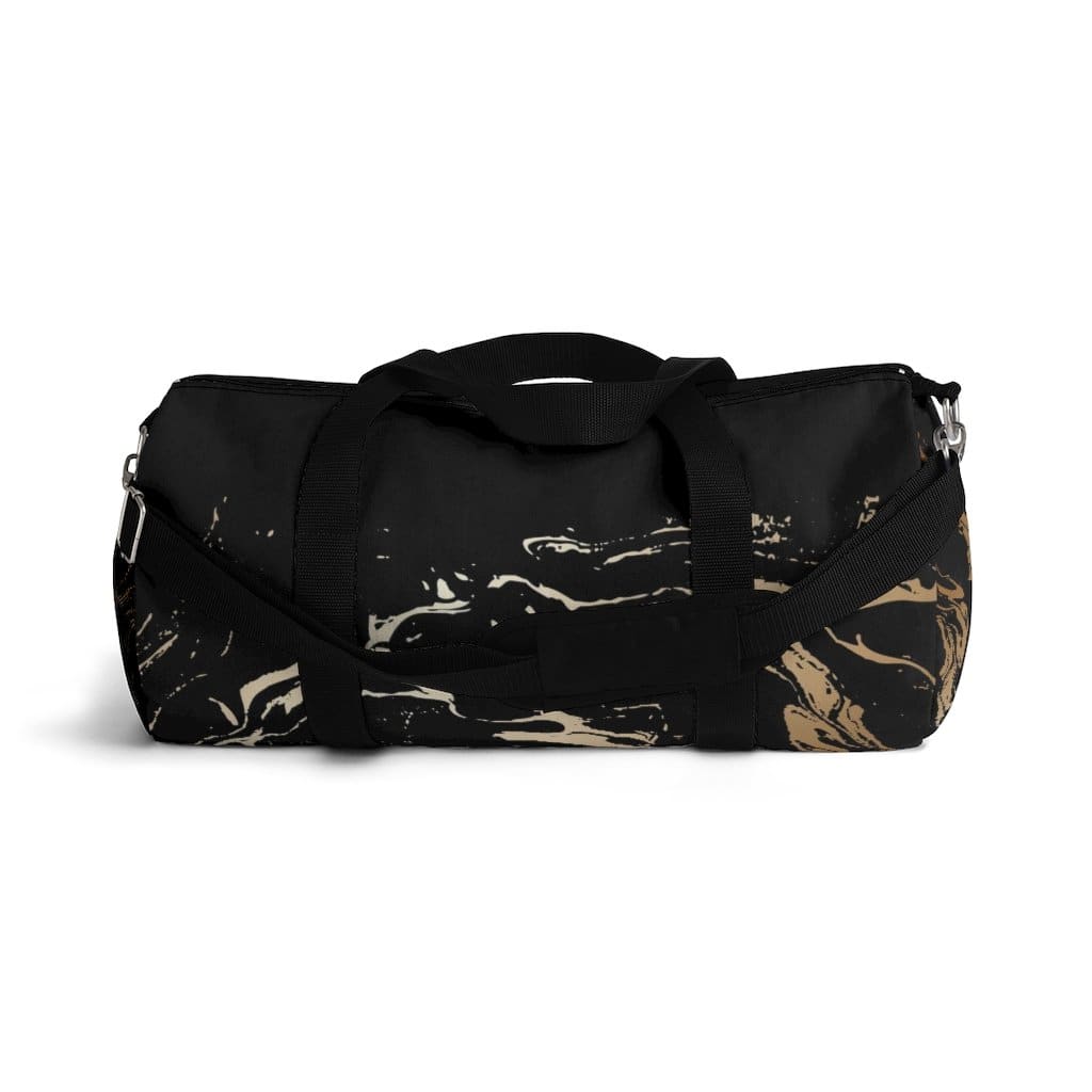 Duffel Bag - Carry on Luggage - Black and Gold