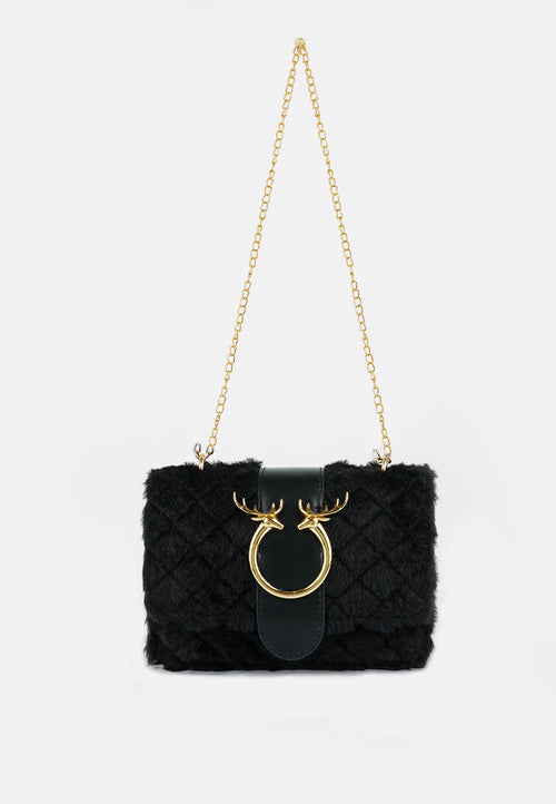 Furry Mini Sling Bag