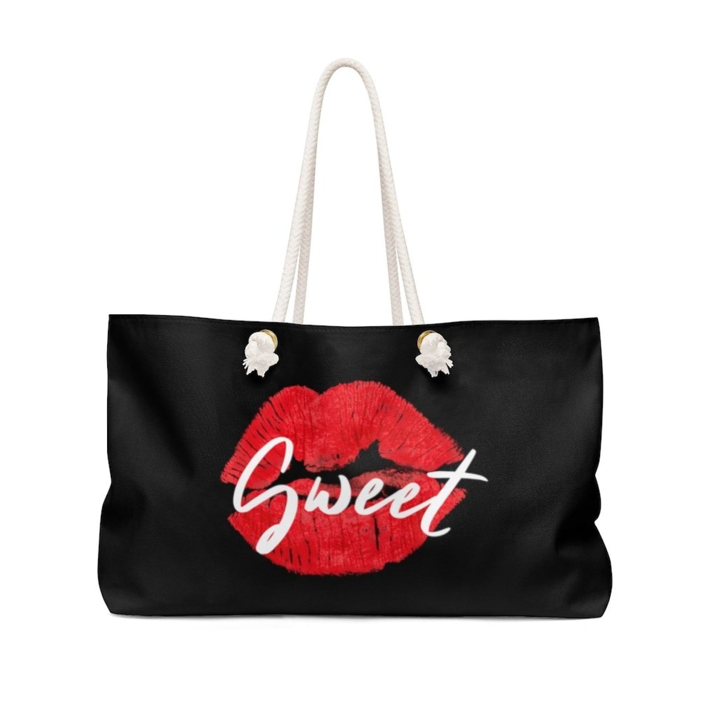 Weekender Tote Bag - Red Sweet Lips Kiss